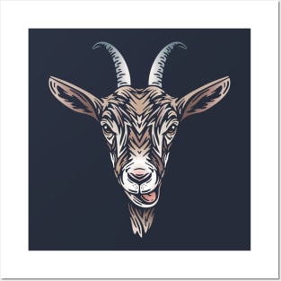 Goat Illustration Posters and Art